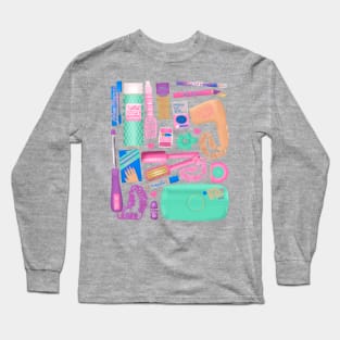 80's Make-Up Long Sleeve T-Shirt